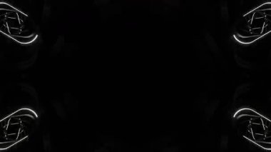 Soyut boya fırça mürekkep patlayabilir formanın düzgün kavramı simetrik desen süs dekoratif Kaleidoscope hareketi geometrik daire ve yıldız şekli