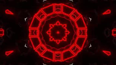 Soyut boya fırça mürekkep patlayabilir formanın düzgün kavramı simetrik desen süs dekoratif Kaleidoscope hareketi geometrik daire ve yıldız şekli