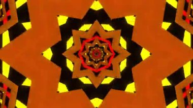 Soyut boya fırça mürekkep patlayabilir formanın düzgün kavramı simetrik desen süs dekoratif Kaleidoscope hareketi geometrik daire ve yıldız şekli