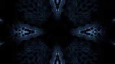 Soyut boya fırça mürekkep patlayabilir formanın düzgün kavramı simetrik desen süs dekoratif Kaleidoscope hareketi geometrik daire ve yıldız şekli