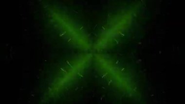 Renkli simetriyle gezgin kaleydoskop hareketi