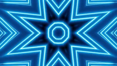 Renkli simetriyle gezgin kaleydoskop hareketi