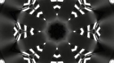 Renkli simetriyle gezgin kaleydoskop hareketi