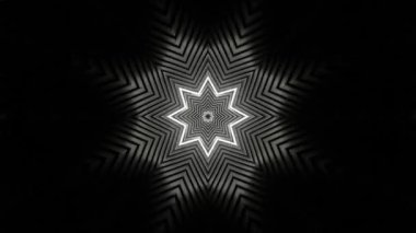 Renkli simetriyle gezgin kaleydoskop hareketi