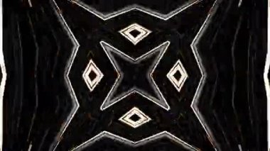 Renkli simetriyle gezgin kaleydoskop hareketi