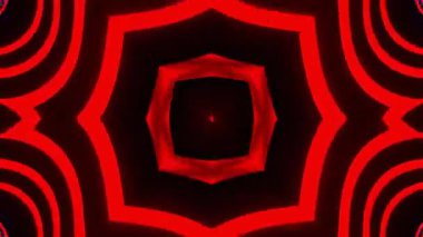 Renkli simetriyle gezgin kaleydoskop hareketi