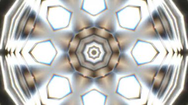 Renkli simetriyle gezgin kaleydoskop hareketi