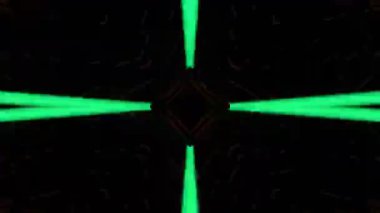 Renkli simetriyle gezgin kaleydoskop hareketi