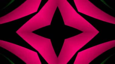 Renkli simetriyle gezgin kaleydoskop hareketi