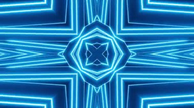 Renkli simetriyle gezgin kaleydoskop hareketi