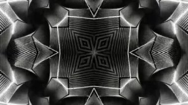 Renkli simetriyle gezgin kaleydoskop hareketi