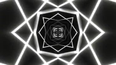 Renkli simetriyle gezgin kaleydoskop hareketi