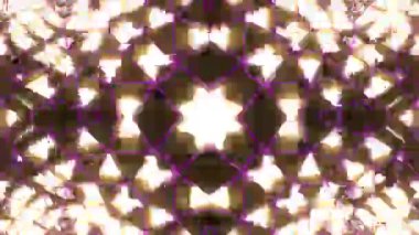 Renkli simetriyle gezgin kaleydoskop hareketi