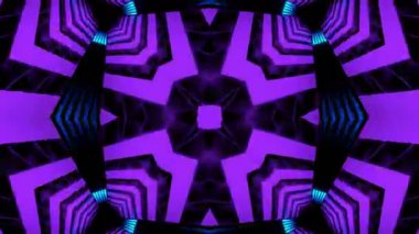 Renkli simetriyle gezgin kaleydoskop hareketi