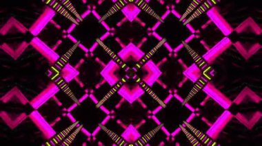 Renkli simetriyle gezgin kaleydoskop hareketi