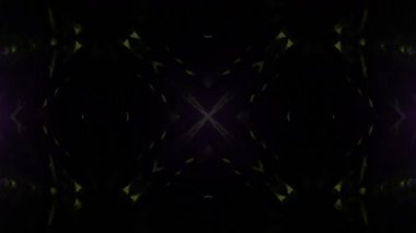 Renkli simetriyle gezgin kaleydoskop hareketi