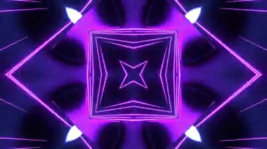 Renkli simetriyle gezgin kaleydoskop hareketi