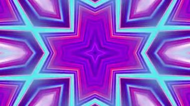 Renkli simetriyle gezgin kaleydoskop hareketi