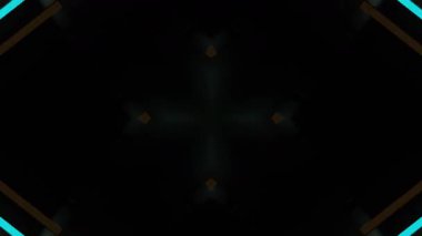 Renkli simetriyle gezgin kaleydoskop hareketi