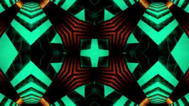 Işıkların kaleydoskopu. 3 boyutlu görüntüleme. 3d illüstrasyon