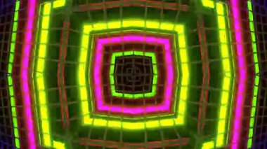 Neon arka planda parlayan neon ışığı, 3 boyutlu görüntüleme, illüstrasyon