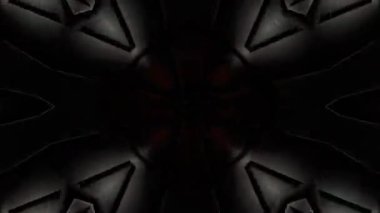 Fütürist kaleydoskop arkaplanının 3 boyutlu görüntülemesi