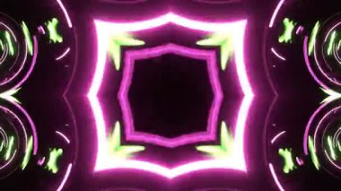 Parlayan neon ışıklı arka plan. soyut neon arkaplan, neon.