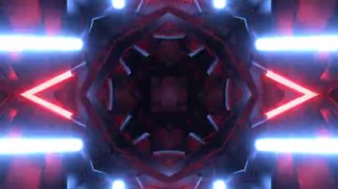 Soyut fütüristik bilim-kurgu geçmişi. 3d oluşturma