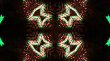 neon desenli bir kaleydoskop arkaplanı