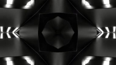 soyut kaleydoskopik siyah arkaplan, simetrik bileşim