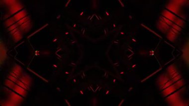 Soyut illüstrasyonun 3 boyutlu canlandırması