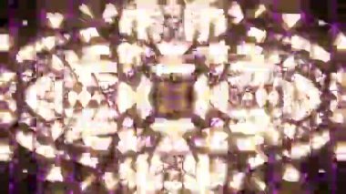 Renkli simetriyle gezgin kaleydoskop hareketi