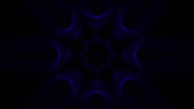 Renkli simetriyle gezgin kaleydoskop hareketi