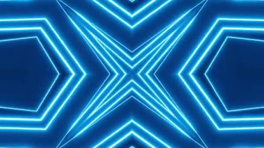 Renkli simetriyle gezgin kaleydoskop hareketi