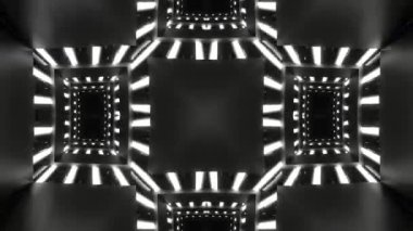 Renkli simetriyle gezgin kaleydoskop hareketi