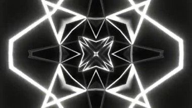 Renkli simetriyle gezgin kaleydoskop hareketi