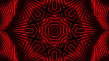 Renkli simetriyle gezgin kaleydoskop hareketi