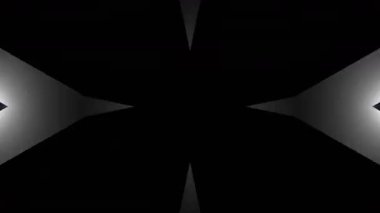 Renkli simetriyle gezgin kaleydoskop hareketi