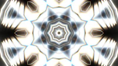 Renkli simetriyle gezgin kaleydoskop hareketi