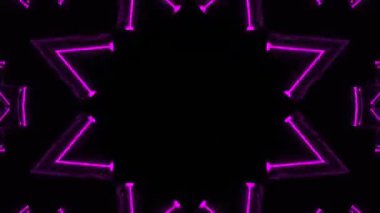 Renkli simetriyle gezgin kaleydoskop hareketi