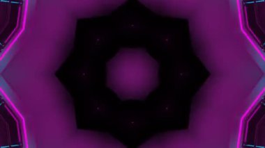 Renkli simetriyle gezgin kaleydoskop hareketi