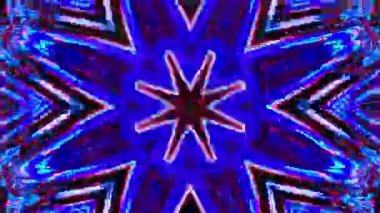 Renkli simetriyle gezgin kaleydoskop hareketi