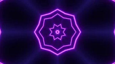 Renkli simetriyle gezgin kaleydoskop hareketi