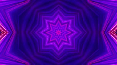 Renkli simetriyle gezgin kaleydoskop hareketi