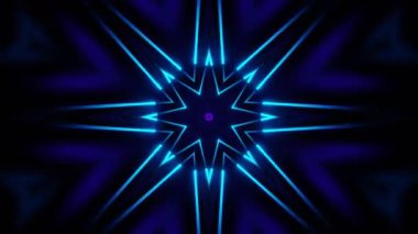 Renkli simetriyle gezgin kaleydoskop hareketi