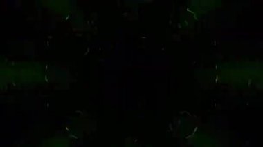 Renkli simetriyle gezgin kaleydoskop hareketi