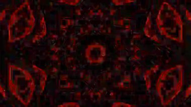 Renkli simetriyle gezgin kaleydoskop hareketi