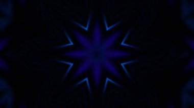 Renkli simetriyle gezgin kaleydoskop hareketi