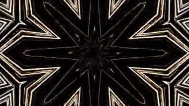 Renkli simetriyle gezgin kaleydoskop hareketi