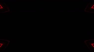 Renkli simetriyle gezgin kaleydoskop hareketi